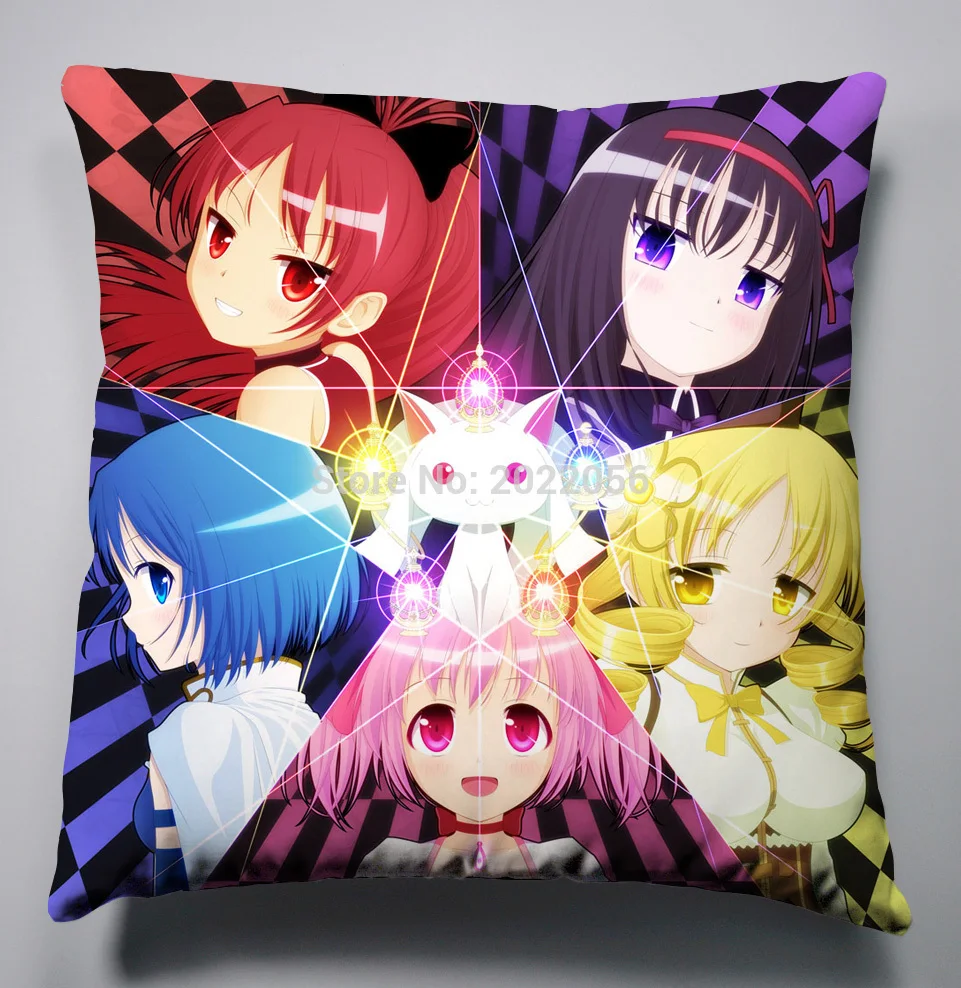 

Anime Manga Puella Magi Madoka Magica Pillow 40x40cm Pillow Case Cover Seat Bedding Cushion 008