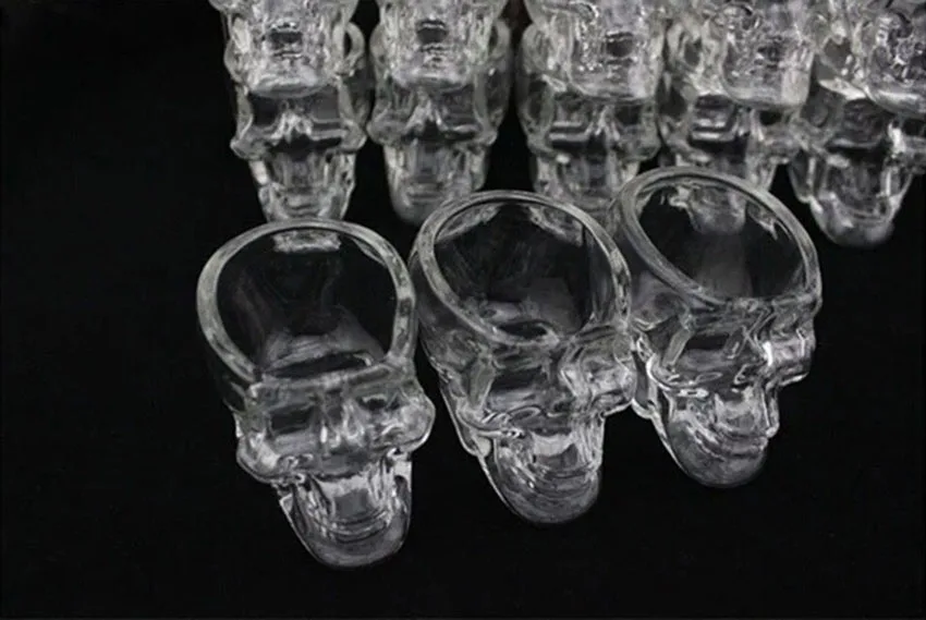 Творческий мини 75 мл хрустальный череп стекло Прозрачный Водка Виски коктейльное стекло для бара KTV Волга вино пивная чашка colas de cristal