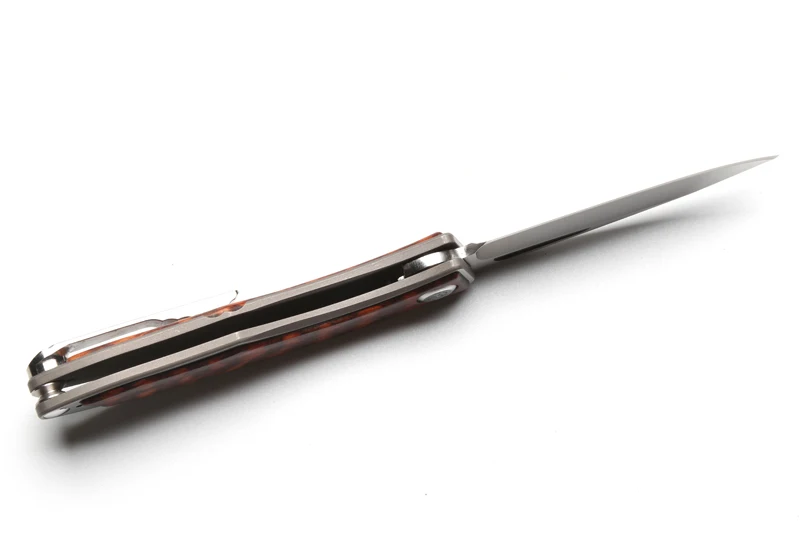 Mnandi M390 джентльменский складной нож из змеиной древесины+ ручка из титанового сплава TC4, Мини Портативный нож, инструмент, кухонный нож для фруктов, для кемпинга