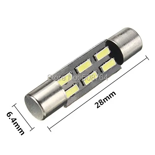 1 шт. дневные ходовые огни 12V Белый Авто 28 мм, 31 мм в диаметре, 4014 чип 6-SMD Лампы для чтения купол с фестонами солнцезащитный козырек туалетное зеркало светодиодный светильник лампы 6615F 3175