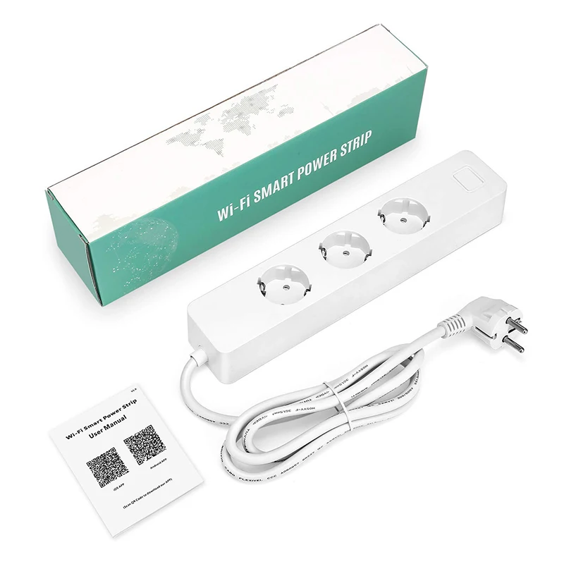 Smart WiFi Power Strip, Smart Extension Lead with Wireless Remote Control  Voice Control, Work with Amazon Aleaxa Google Home