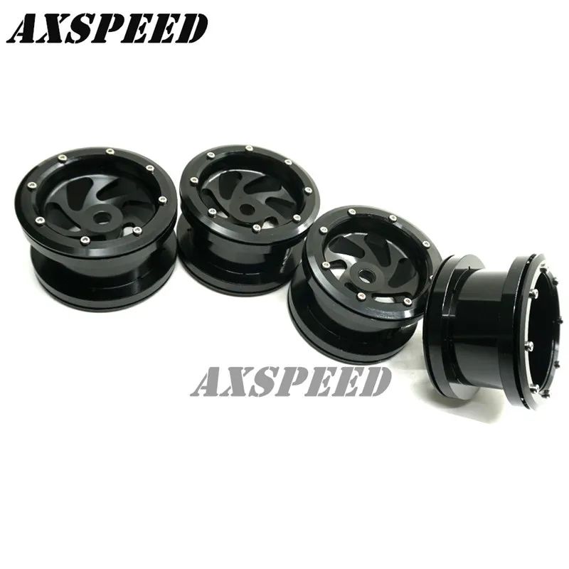 4X Heavy Duty 1.9inch Metal Beadlock Wheel Rims For Axial SCX10 1//10 RC Car US