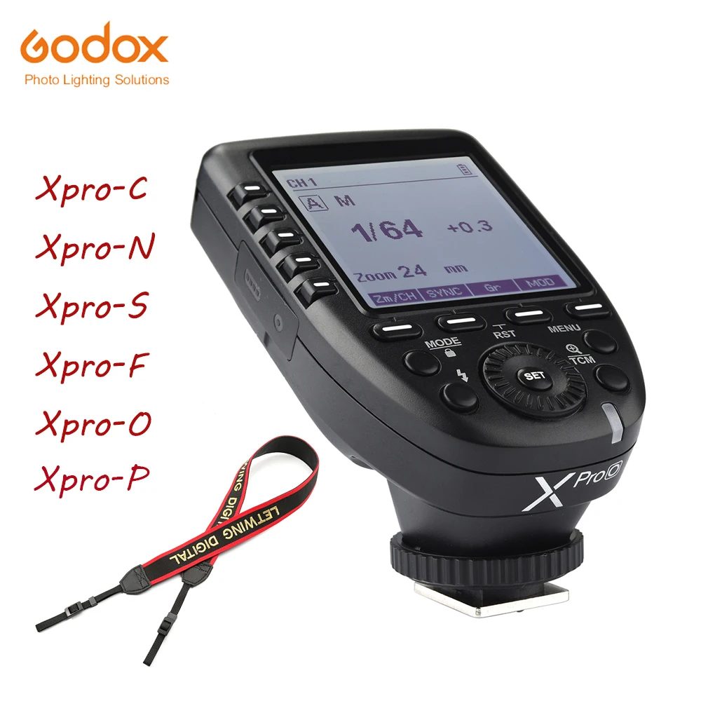 Godox Xpro серии вспышки триггера передатчик Xpro-C/N/S/F/O/P для всех типов камеры