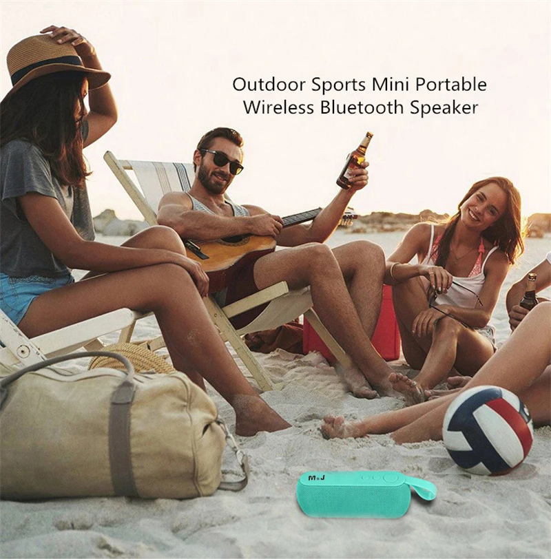 M& J мини Bluetooth динамик портативный беспроводной динамик сабвуфер стерео музыка для смартфонов Поддержка FM и TF карты