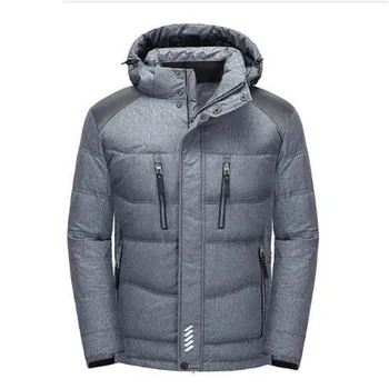 

New Brand Thickening Winter Jacket Men Casual Soild Handsome Windproof 90% White Duck Down Jacket Warm Men's Snow Overcoat