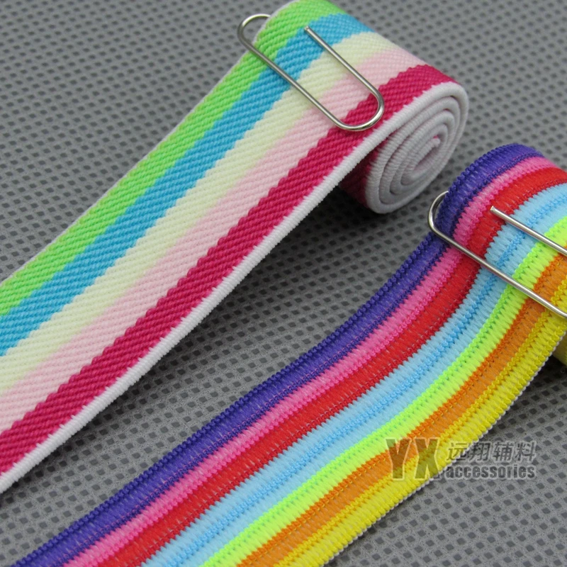 Twill Tape/Crochet belt 25mm 6meters/lot stripe Elastic webbings