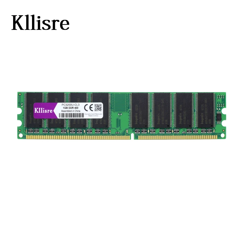 Kllisre DDR 1 ГБ 400 ram PC-3200U Компьютер 184Pin DDR1 DIMM Non-ECC Памяти | Компьютеры и офис