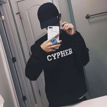 Sugarbaby Cypher Crewneck Sweatshirt Long Sleeve Fashion Tumblr Casual Tops Crew Neck K-pop Jumper High quality Sweatshirt crew neck crop sweatshirt