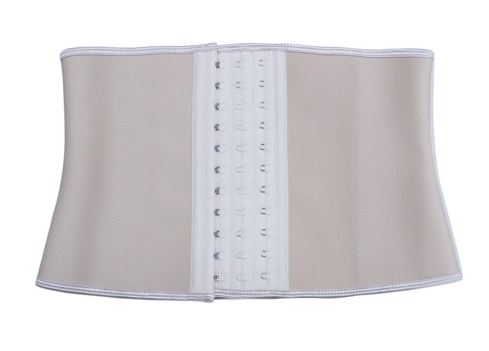 NB1512_01 Atbuty Waist Trainer 9 Inches Shot Torso Latex Waist Training Corset 9 Steel Boned hooks Body Shaper (17)