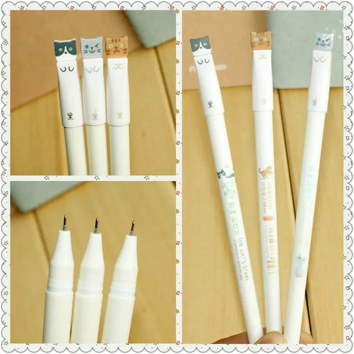 

1Pcs Cute cat neutral pen all needles 0.38 mm