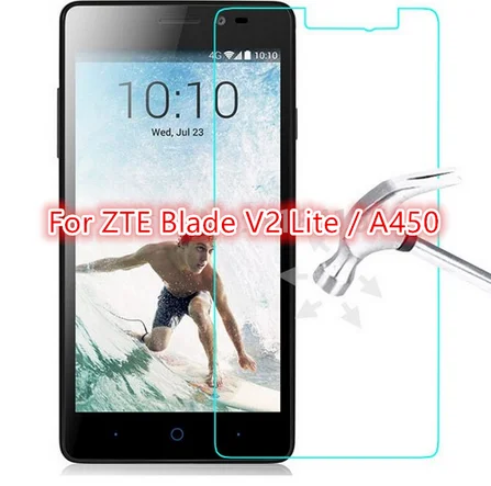 Закаленное стекло 2.5D 0 3 мм для ZTE Blade V2 Lite/A450 защитная пленка экрана передний чехол