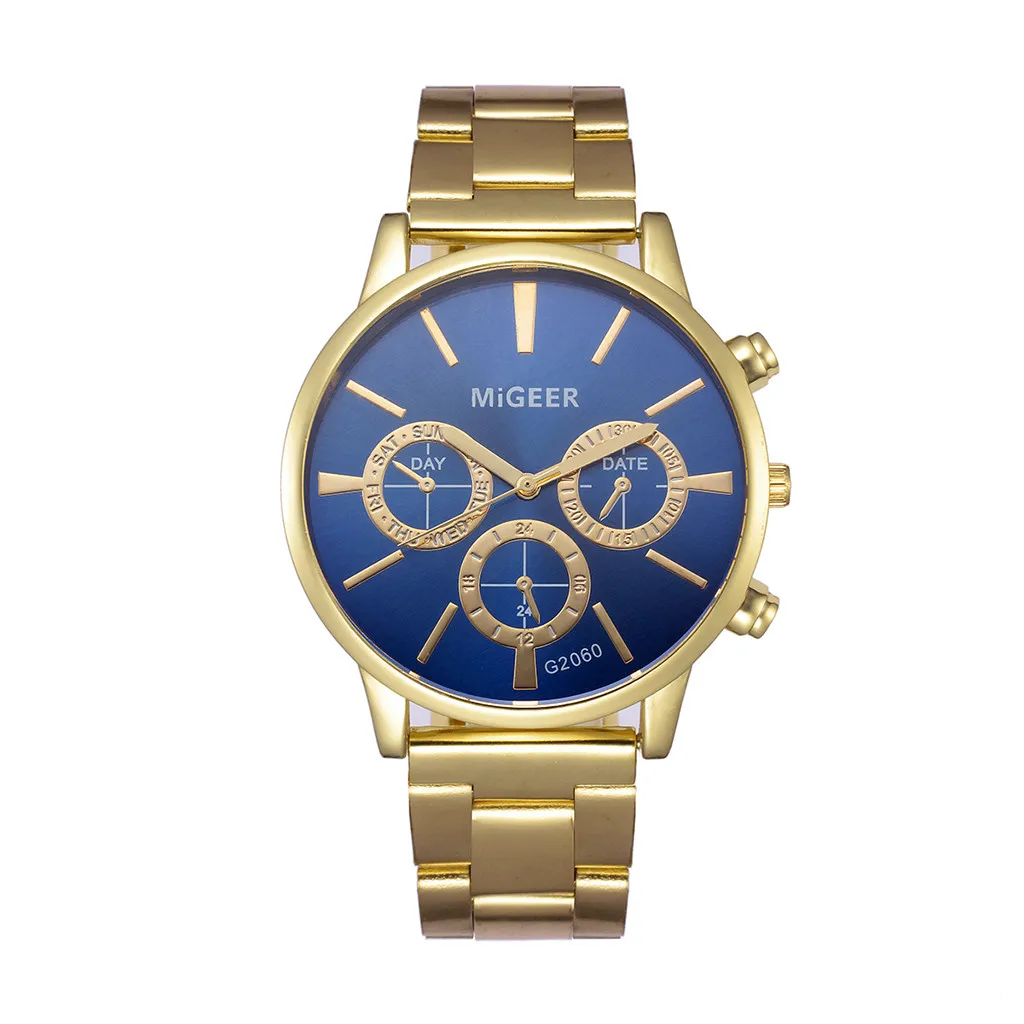 Relogio masculino часы мужские модные роскошные Кристальные Аналоговые кварцевые наручные часы из нержавеющей стали деловые часы reloj