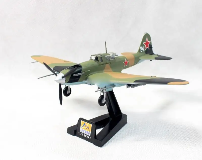 Российский II 2 2M3 Sturmovik 24 белый й AE 76th GvShAD 1/72 самолет легкая модель| |