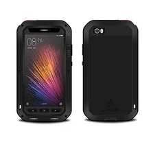 Original Brand Love Mei Aluminum Metal Hybrid Shockproof Armor Waterproof Cover Case For Xiaomi Mi5 5 M5 With Tempered Glass