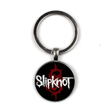 Slipknot Ожерелье Стекло Slipknot брелок рок группа стеклянный брелок для ключей