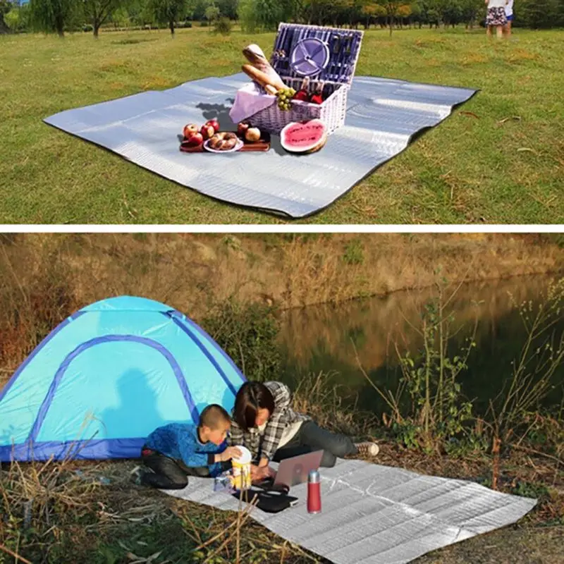 

Portable Foldable Folding Sleeping Mattress Outdoor Camping Picnic Beach Mat Pad Waterproof Aluminum Foil EVA Inflatable Tapete