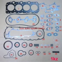 1KZ 1KZT 1 KZTE Двигателя Полная прокладка комплект для Toyota 4 Runner Land cruiser/90/Prado Привет-lux 2982cc 8 В 3.0 TD 04111-67025