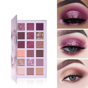 

18 Colors Eyeshadow Palette Glitter Matte Shimmer Shades Eye Shadow Waterproof Eye Makeup Kit 2019