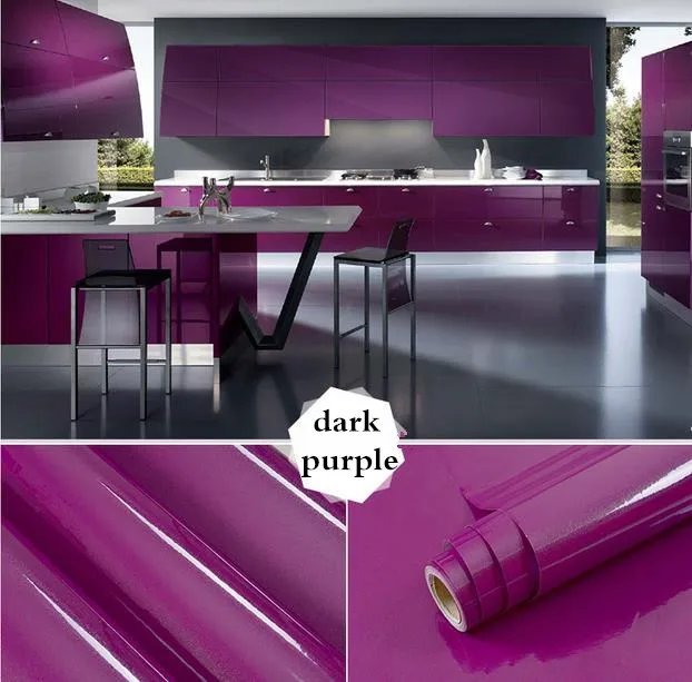 Обои youman 10 м перламутровый DIY Декор пленка наклейка для ремонта шкафа кухонные Шкафы ПВХ водонепроницаемый самоклеющиеся - Цвет: purple