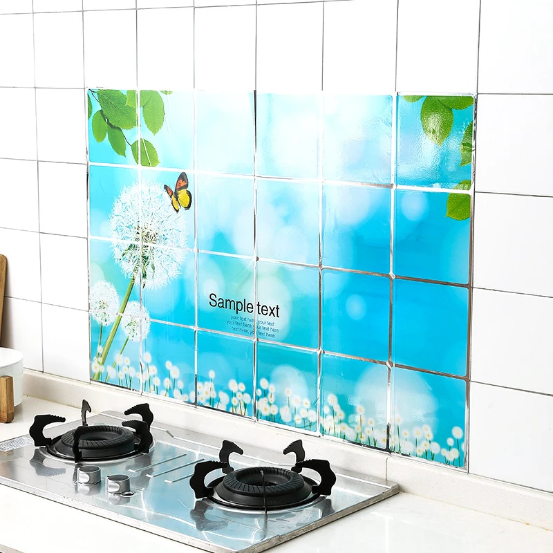 

Splatter Screens 60*90cm Anti-splash High Temperature Resistant Aluminum Foil Sticker Kitchen Oil Resistant Wall Sticker Screens