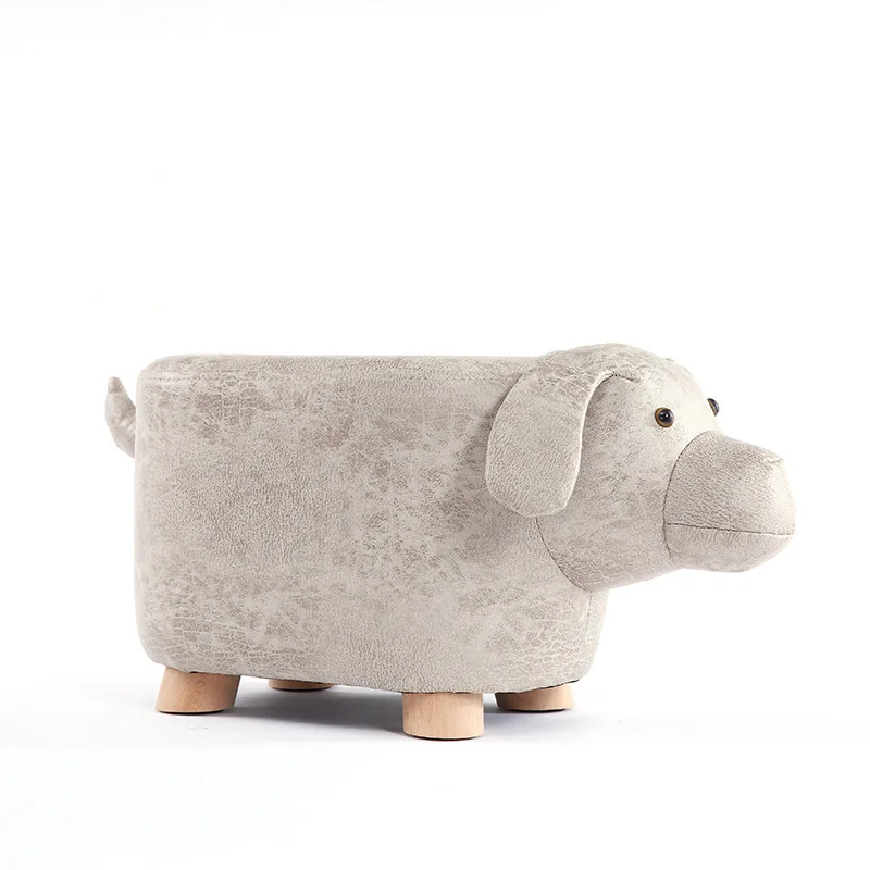 Фабрика pin оригинальность твердой древесины изменить один обувь мультфильм животных footstool Бытовая корова стул слон диван