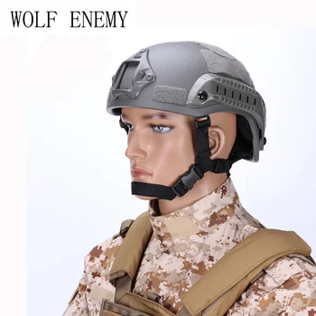 

Tactical Airsoft Paintball Helmet MICH 2001 Action Version Helmet with NVG Mount and Side Rails