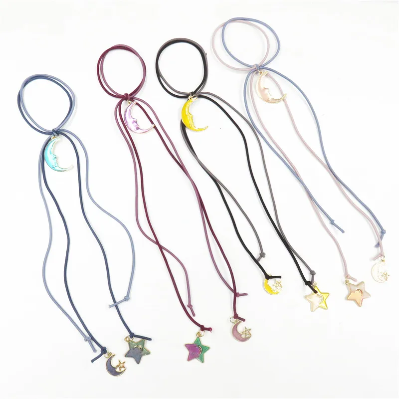 

1PCS Lovely 30CM Starry Sky Elastic Hair Bands For Girls Bohemian Headband Scrunchy Fashion Kids Hair Accessories For Women