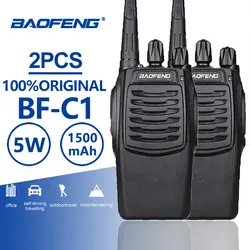 2 шт. Baofeng BF-C1 портативная рация UHF Walk Talk 5 Вт Любительское радио Baofeng Bf-888s Upgrated CB радио Ham Talki Walki