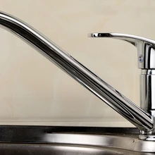 Современный стиль хром, ординарный рычаг для ванной для кухни для раковины Смеситель кран один ручные краны кухонные аксессуары