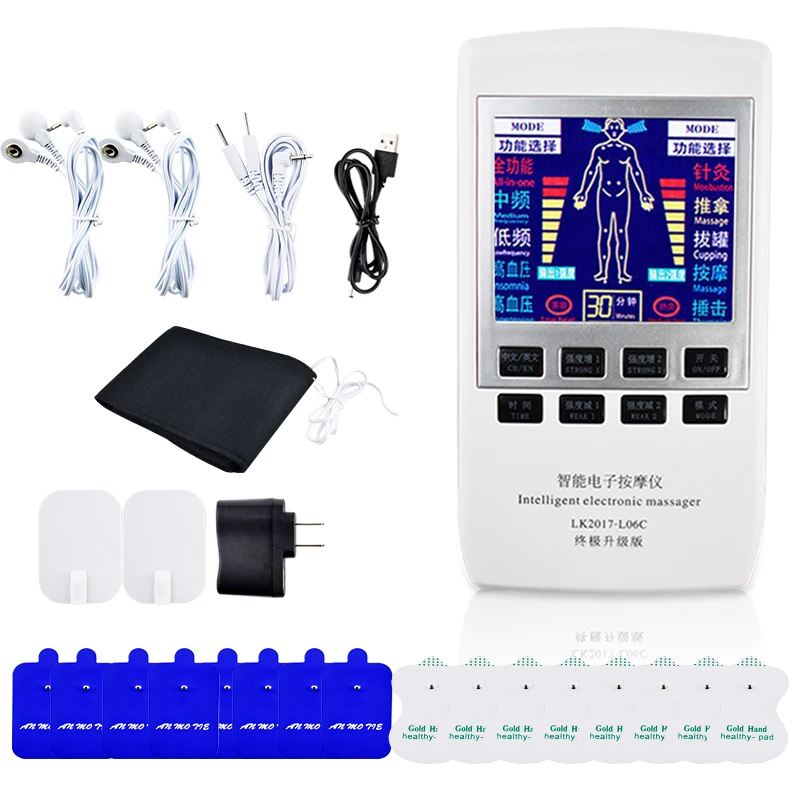 Full Body Relax Muscle Therapy Massager Pulse Tens Acupuncture Physiotherapy Machine Electrical Muscle Nerve Stimulator +18Pads Full Body Relax Muscle Therapy Massager Pulse Tens Acupuncture Physiotherapy Machine Electrical Muscle Nerve Stimulator +18Pads