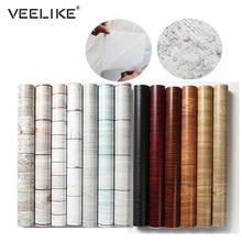 Самоклеящаяся настенная бумага из ПВХ для кухонных шкафов, мебели, декоративная виниловая пленка, полочка из древесины, клейкая контактная бумага