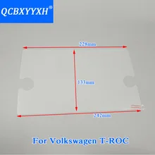 QCBXYYXH для Volkswagen T-ROC автомобильный Стайлинг gps навигационный экран Стеклянная защитная пленка приборная панель Дисплей Защитная пленка