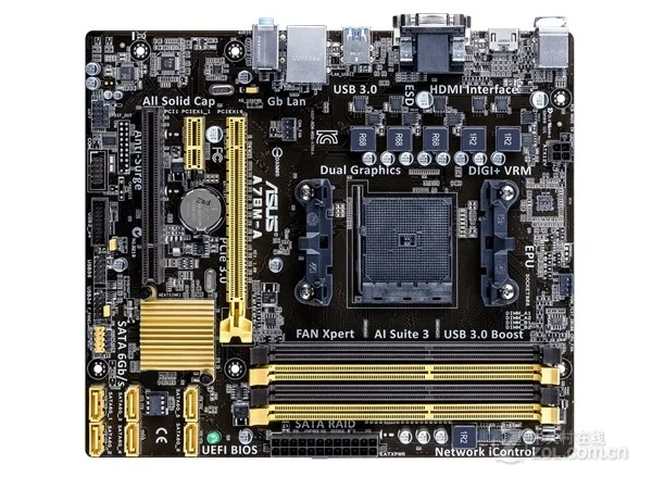 

Asus A78M-A Motherboard AMD A78 Socket FM2 DDR3 64GB SATA3 USB3.0 HDMI DVI VGA Micro ATX Mainboard