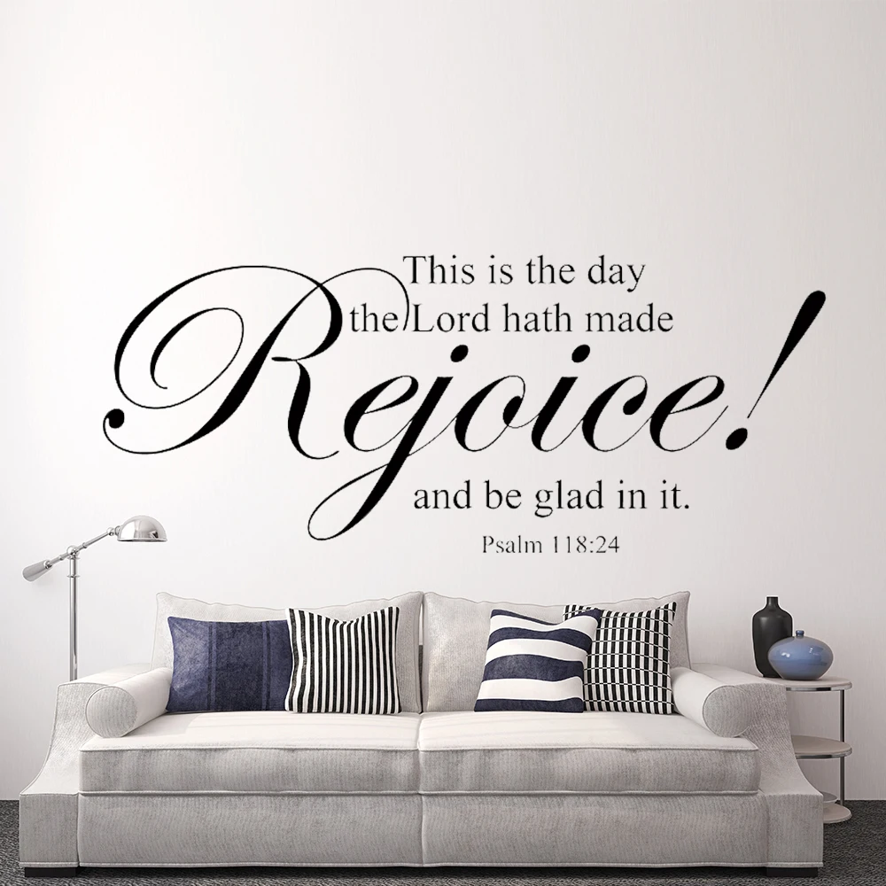 Scripture Wall Decal This Is The Day Lord Hath Made Rejoice Bible Verse Vinyl Sticker 13 X 34 S In Stickers From Home Garden On Scripture Wall Decal This Is The Day Lord Hath Made Rejoice Bible Verse Vinyl Sticker 13 X 34 S In Stickers From Home Garden On