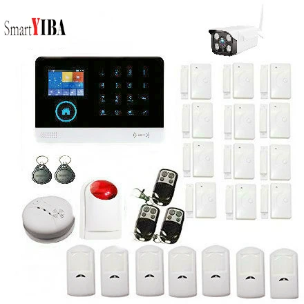 SmartYIBA умный дом жилой Сигнал беспроводной Wi-Fi 3g охранная сигнализация с наружной ip-камерой приложение управление детектор движения