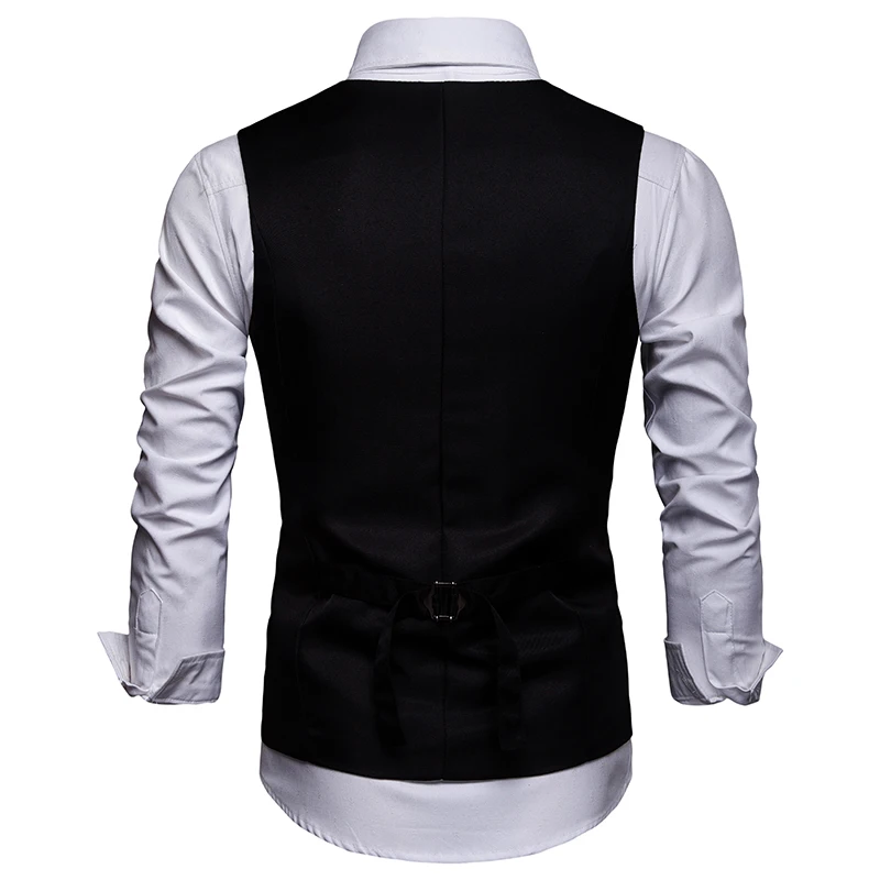  2019 new arrival Men's Classic Paisley Jacquard Waistcoat Vest Handkerchief Party wedding Tie vest 