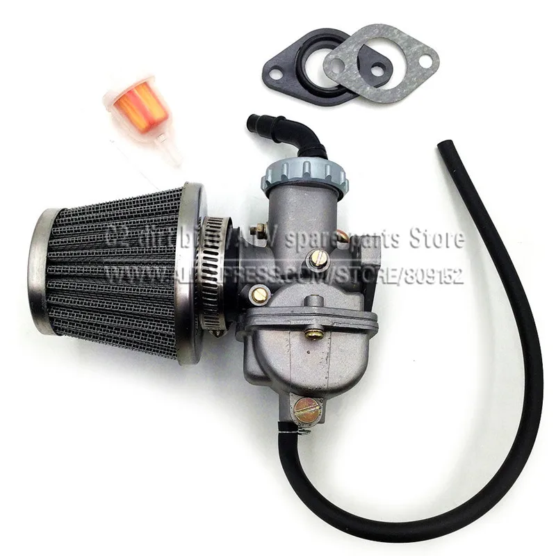 Cena PZ20 20mm gaźnik motocyklowy Carb dla 50cc 70cc 90cc 110cc 125cc 135 dla Kazuma atv quad gokart SUNL