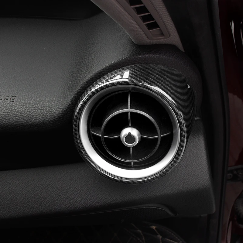 Lsrtw2017 углеродное волокно abs автомобиль передний и задний воздухоотвод детали вентилятора для Alfa Romeo Giulia стельвио