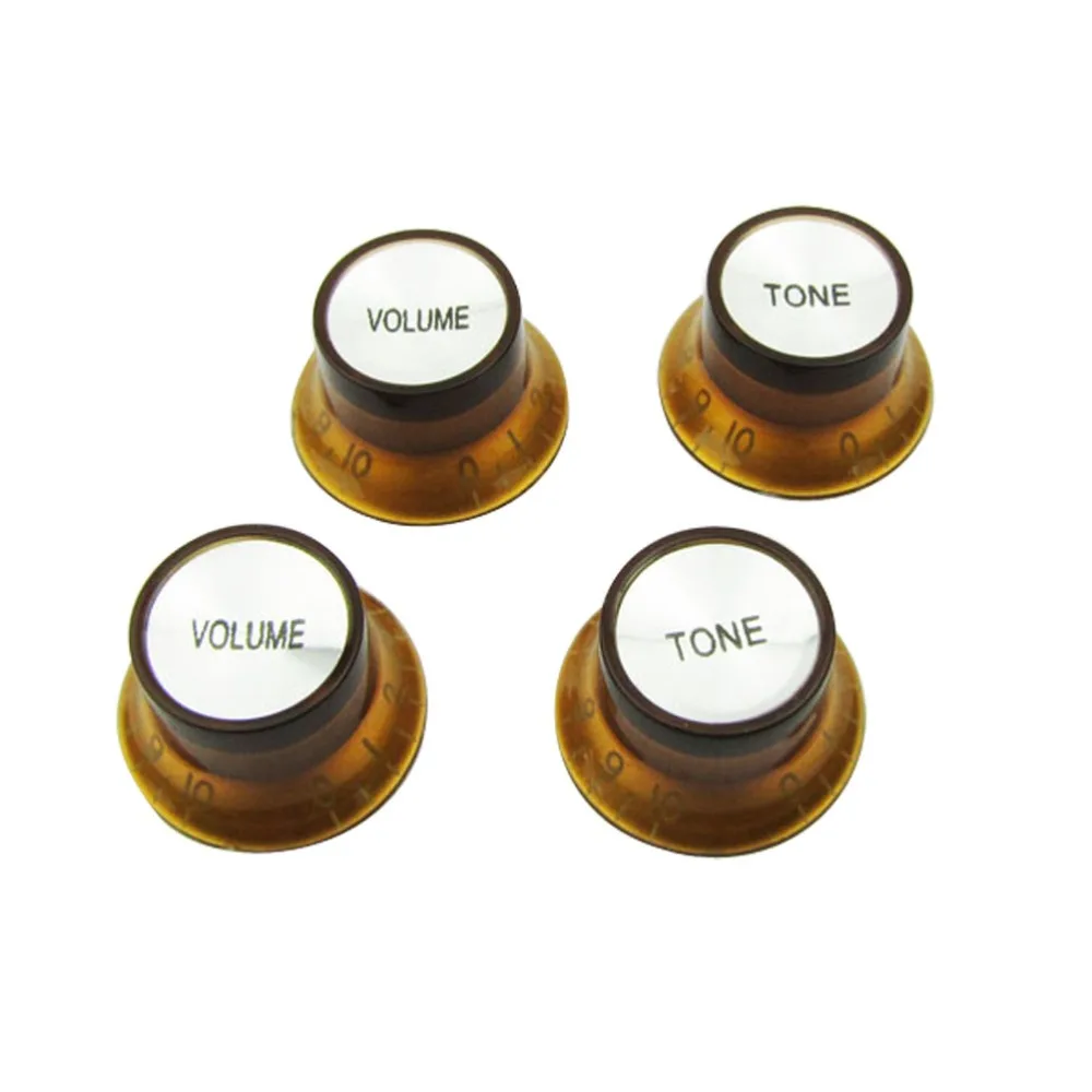 

Musiclily Plastic Metric 2 Volume and 2 Tone Control Knobs for Les Paul Style Electric Guitar