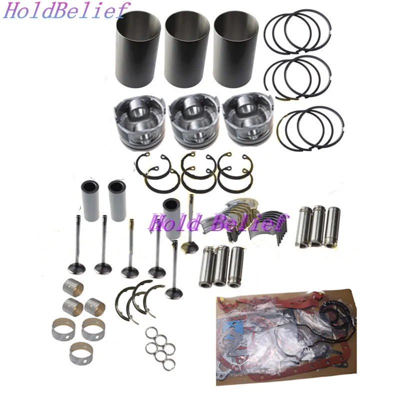 

Engine Rebuild Kit For Mitsubishi K3D Generator Excavator Digger Loader Tractor