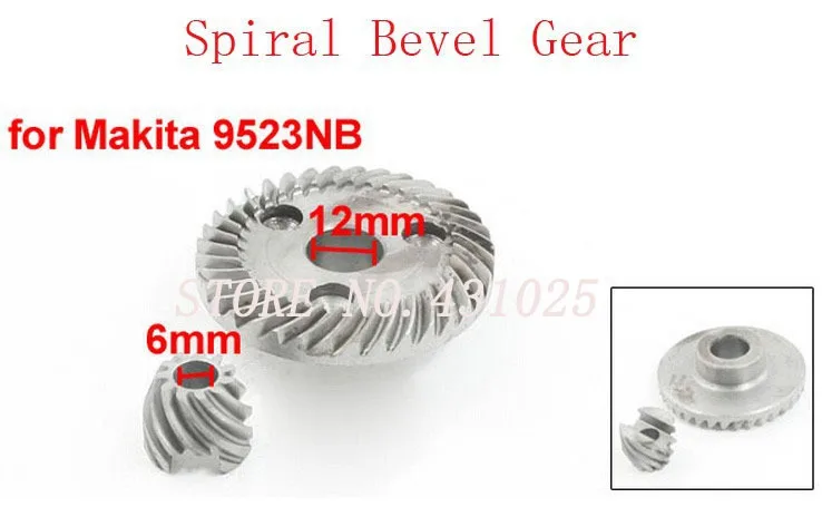 Power Tool Angle Grinder Helical Teeth Bevel Gear Set for Makita 9523NB 2sets |
