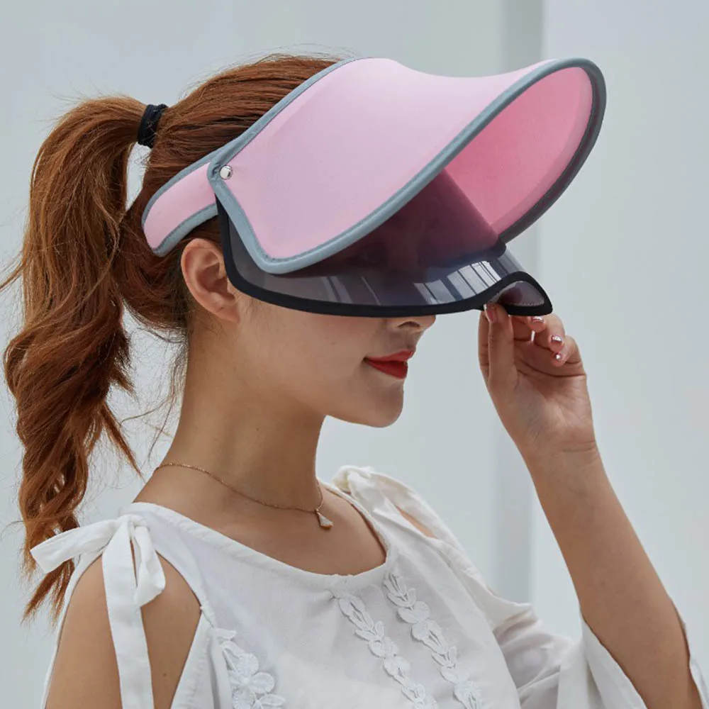 Женская летняя однотонная шляпа с двойным козырьком пустая верхняя Кепка