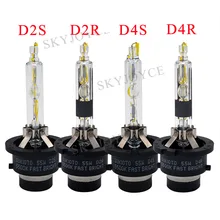 Bombilla Original superbrillante de 55W, Bombilla de reemplazo de faro delantero de coche brillante y rápido, 55W, D2S, D4S, Bombilla HID, 5500K, D2S, D2R, D4S, D4R
