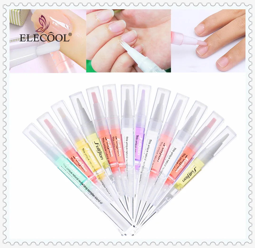 

ELECOOL 13 Fruit Flavor Nail Nutrition Oil Pen Nail Treatment Cuticle Revitalizer Skin Polish Manicure Pen Tool Nails Care TSLM2