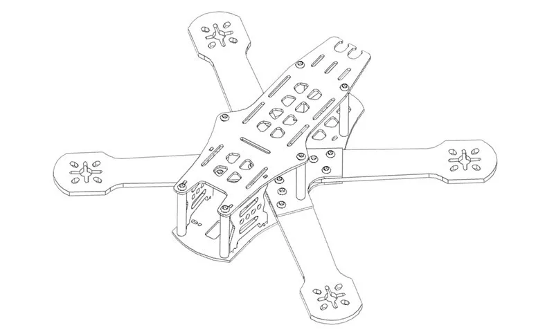 Q5 QAV210 210 мм 210 полный углеродного волокна FPV Quadcopter кадров Комплект