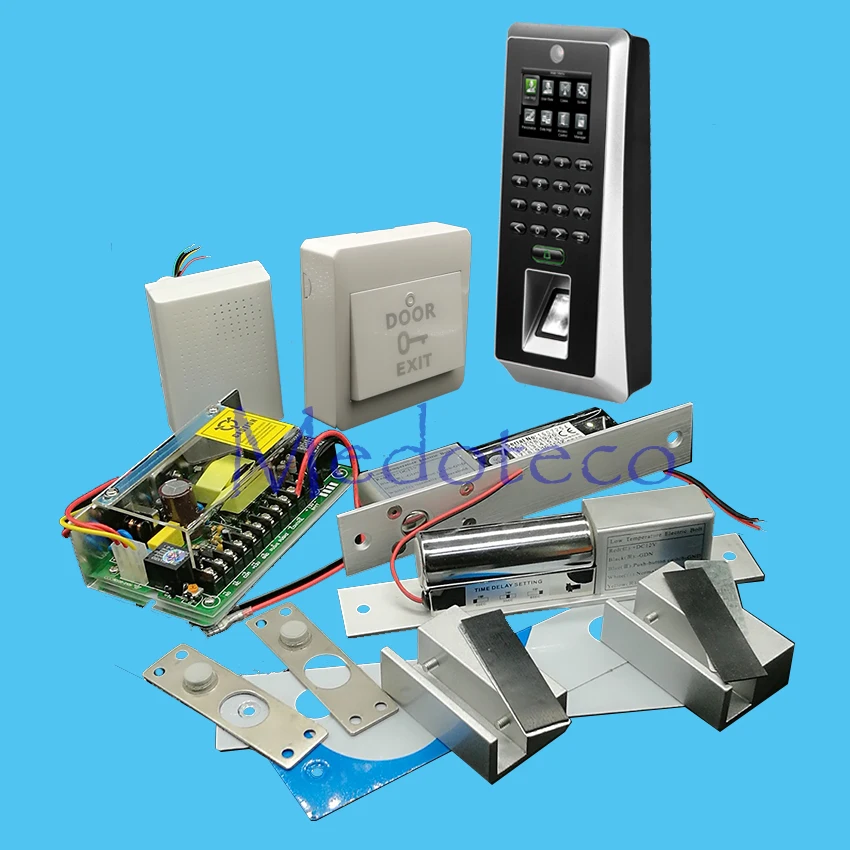 Full F20 Biometric Fingerprint Access Control System Kit Double Glass