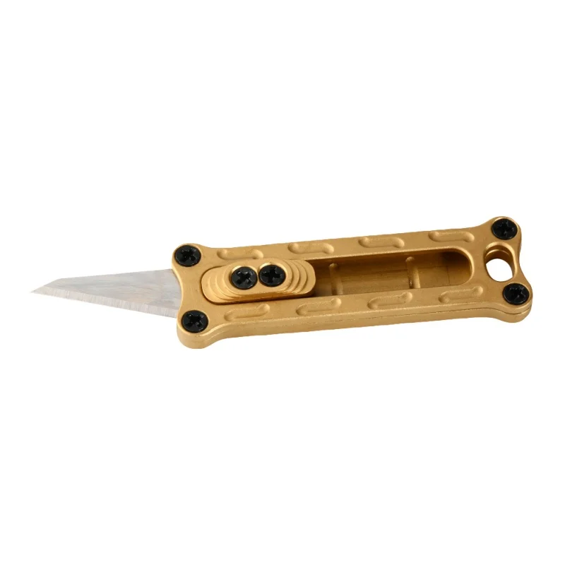 

EDC Multipurpose Pocket Cutter Knife Keychain Multifunctional Camping Outdoor Pare Peeler Portable Metal Cutlery Survival Tool