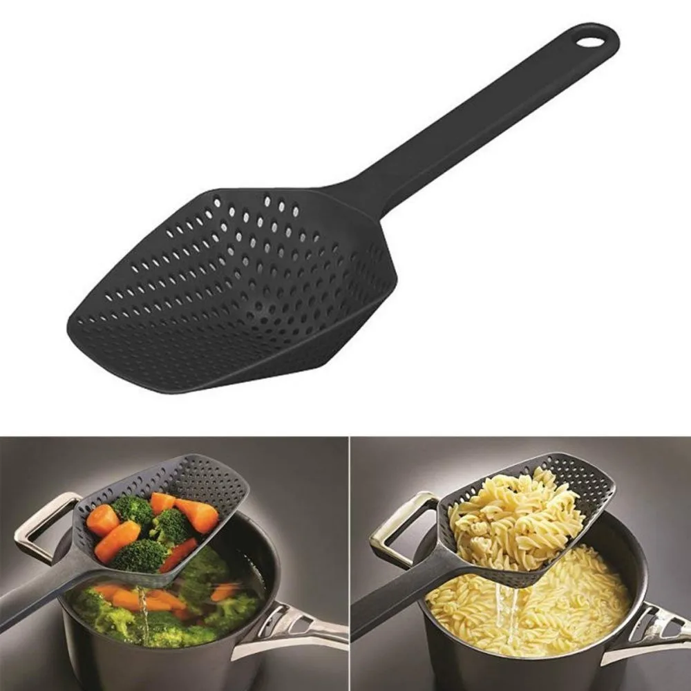 1pcs Nylon Strainer Scoop Colander Kitchen Accessories Gadgets Drain