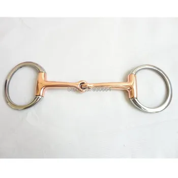 

Stainless Steel Eggbutt Bit Horse bit 13.5cm Mouthpiece Horse Product Copper Jointed Mouth