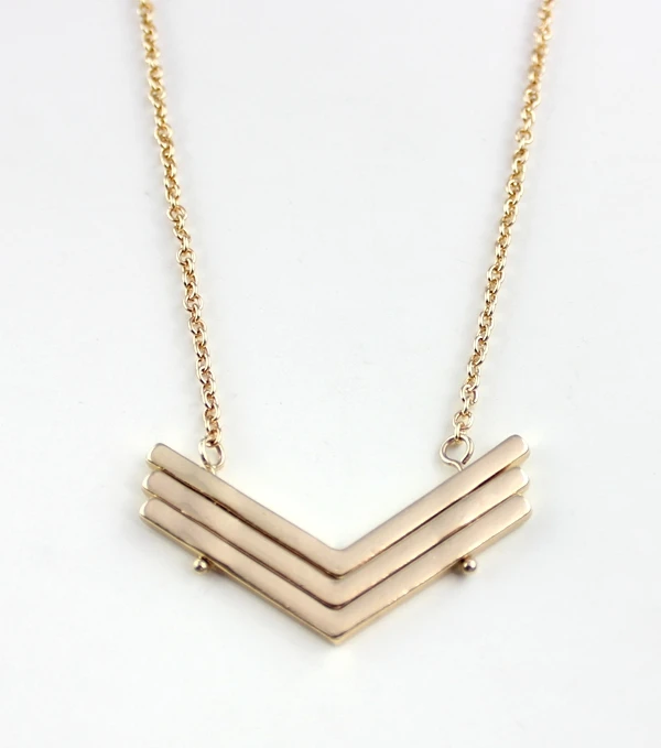 

2017 Hot Fashion Row V Shaped Short choker necklace geometric necklace for women